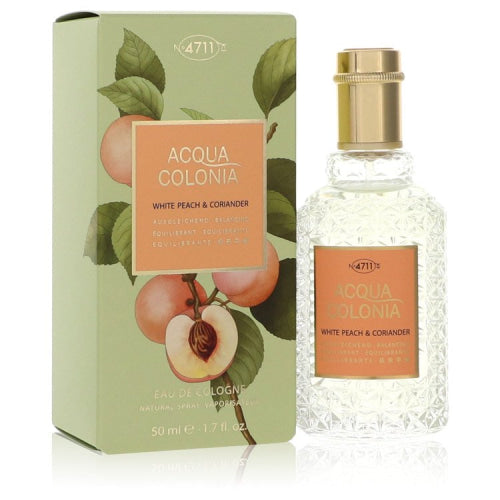 4711 Acqua Colonia White Peach & Coriander by 4711Eau De Cologne Spray (Unisex) 1.7 oz 1.7 oz / 50 ml / Alcohol, Amber, Woody, Aldehyde,