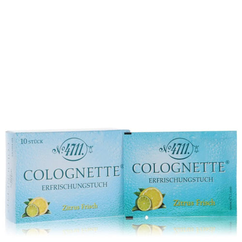 4711 Colognette Refreshing Lemon by 4711Box Of 10 Refreshing Tissues -- -- / -- / Alcohol, Amber, Woody, Aldehyde, Oils Men