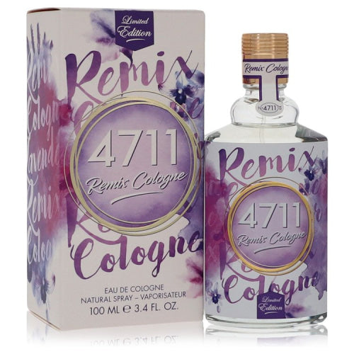 4711 Remix Lavender by 4711Eau De Cologne Spray (Unisex) 3.4 oz 3.4 oz / 100 ml / Alcohol, Amber, Woody, Aldehyde, Oils Unisex
