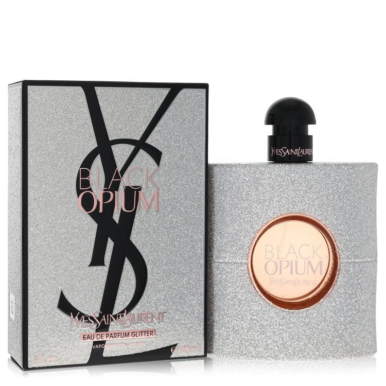 Black Opium Glitter by Yves Saint Laurent - Eau De Parfum Spray (Unboxed) 3 oz