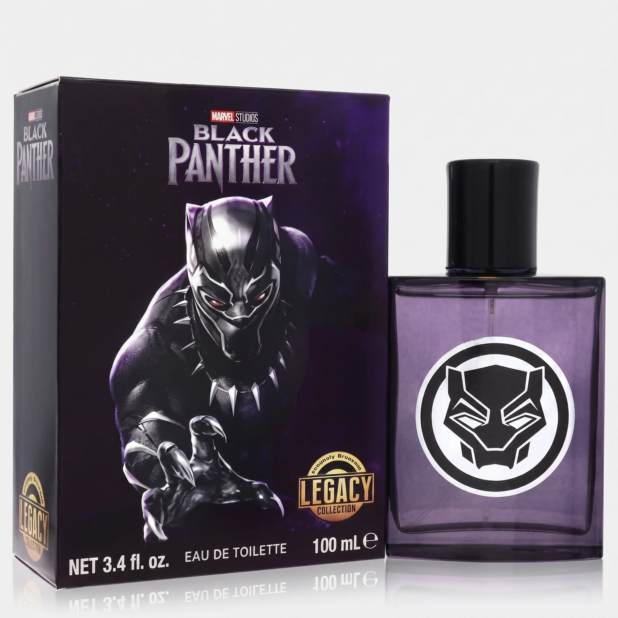 Black Panther Marvel by Marvel Eau De Toilette Spray 3.4 oz for Bold Men | BLACK PANTHER Marvel by Marvel Eau De Toilette Spray - Heroic Scent for Men | Marvel