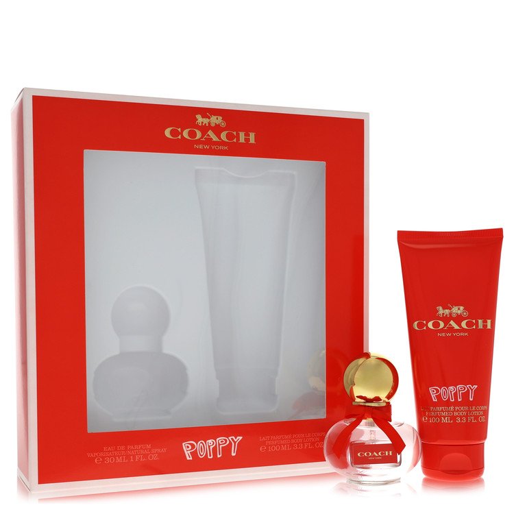 Coach Poppy by Coach - Gift Set -- 1 oz Eau De Parfum Spray + 3.3 oz Body Lotion