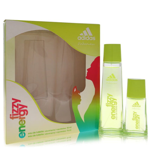 Adidas Fizzy Energy by AdidasGift Set -- 2.5 oz Eau De Toilette Spray + 1 oz Eau De Toilette Spray 2.5 oz / 75 ml / Alcohol, Amber, Woody,