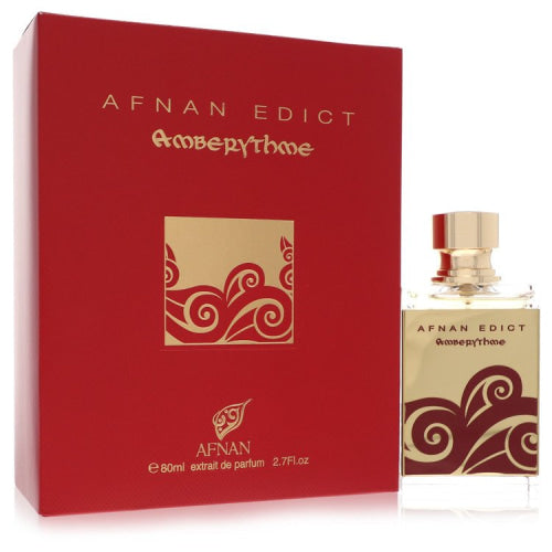 Afnan Edict Amberythme by AfnanExtrait De Parfum Spray (Unisex) 2.7 oz 2.7 oz / 80 ml / Alcohol, Amber, Woody, Aldehyde, Oils Unisex