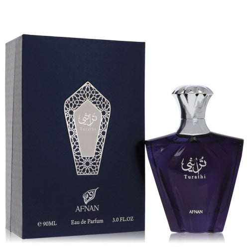 Afnan Turathi Blue by AfnanEau De Parfum Spray 3 oz 3 oz / 90 ml / Alcohol, Amber, Woody, Aldehyde, Oils Men