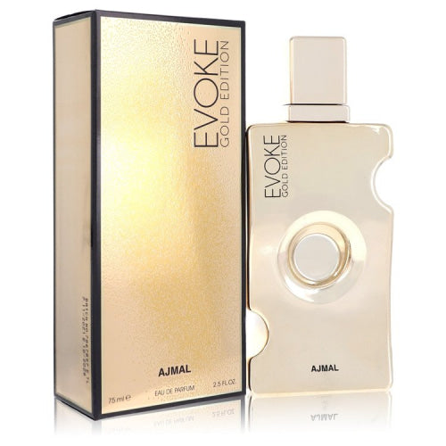 Ajmal Evoke Gold by AjmalEau De Parfum Spray 2.5 oz 2.5 oz / 75 ml / Alcohol, Amber, Woody, Aldehyde, Oils Women