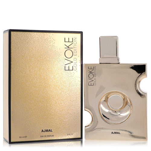 Ajmal Evoke Gold by AjmalEau De Parfum Spray 3 oz 3 oz / 90 ml / Alcohol, Amber, Woody, Aldehyde, Oils Men