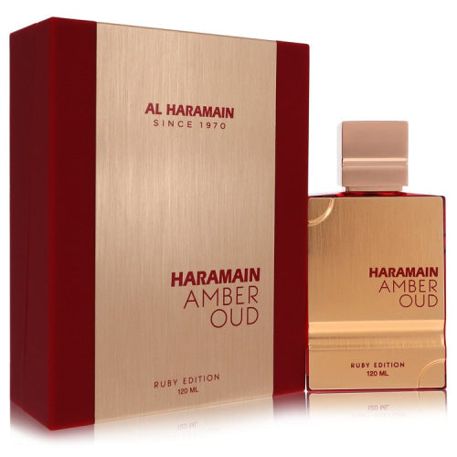 Al Haramain Amber Oud Ruby by Al HaramainEau De Parfum Spray (Unisex) 4 oz 4 oz / 120 ml / Alcohol, Amber, Woody, Aldehyde, Oils Unisex