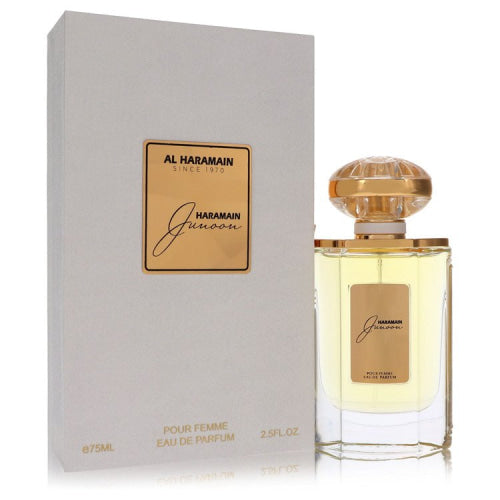 Al Haramain Junoon by Al HaramainEau De Parfum Spray 2.5 oz 2.5 oz / 75 ml / Alcohol, Amber, Woody, Aldehyde, Oils Women