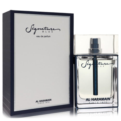 Al Haramain Signature Blue by Al HaramainEau De Parfum Spray 3.3 oz 3.3 oz / 100 ml / Alcohol, Amber, Woody, Aldehyde, Oils Men