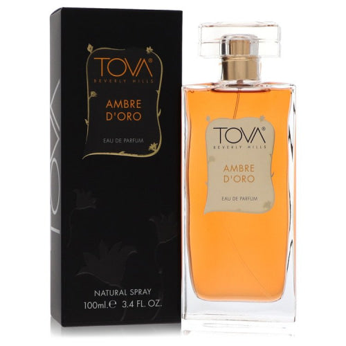Ambre D’Oro by Tova Beverly HillsEau De Parfum Spray 3.4 oz 3.4 oz / 100 ml / Alcohol, Amber, Woody, Aldehyde, Oils Women