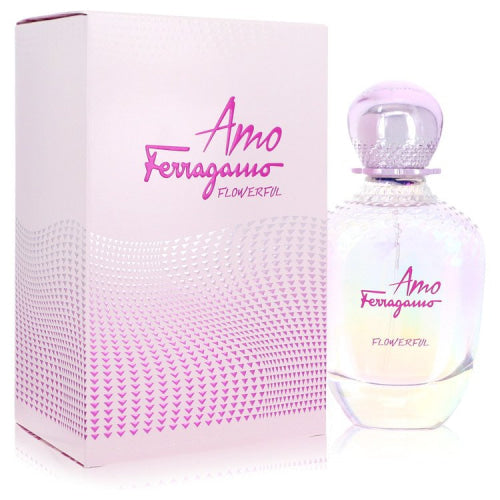 Amo Flowerful by Salvatore FerragamoEau De Toilette Spray 3.4 oz 3.4 oz / 100 ml / Alcohol, Amber, Woody, Aldehyde, Oils Women