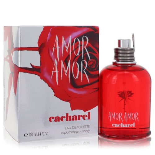 Amor Amor by CacharelEau De Toilette Spray 3.4 oz 3.4 oz / 100 ml / Alcohol, Amber, Woody, Aldehyde, Oils Women