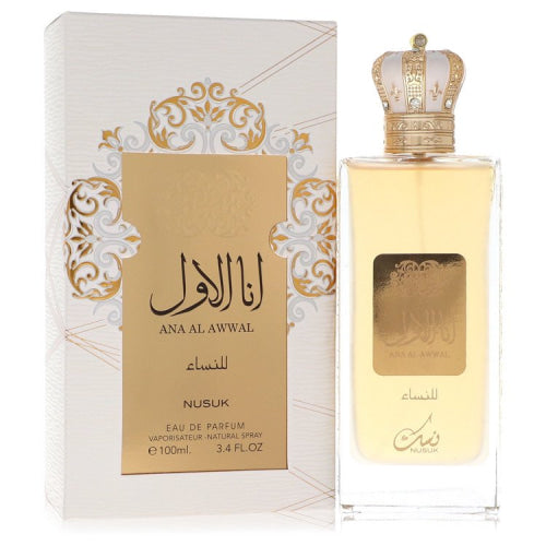 Ana Al Awwal by NusukEau De Parfum Spray 3.4 oz 3.4 oz / 100 ml / Alcohol, Amber, Woody, Aldehyde, Oils Women