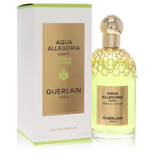 Aqua Allegoria Forte Nerolia Vetiver by GuerlainEau De Parfum Spray (Unisex) 4.2 oz 4.2 oz / 125 ml / Alcohol, Amber, Woody, Aldehyde, Oils