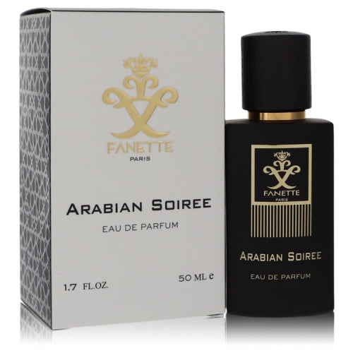 Arabian Soiree by FanetteEau De Parfum Spray (Unisex) 1.7 oz 1.7 oz / 50 ml / Alcohol, Amber, Woody, Aldehyde, Oils Unisex