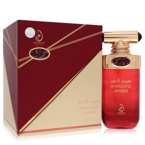 Arabiyat Hypnotic Amber by Arabiyat PrestigeEau De Parfum Spray 3.4 oz 3.4 oz / 100 ml / Alcohol, Amber, Woody, Aldehyde, Oils Men