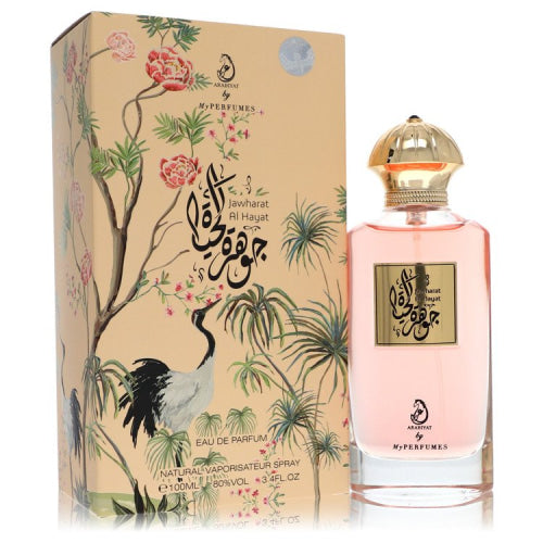 Arabiyat Jawharat Al Hayat by My PerfumesEau De Parfum Spray (Unisex) 3.4 oz 3.4 oz / 100 ml / Alcohol, Amber, Woody, Aldehyde, Oils Unisex