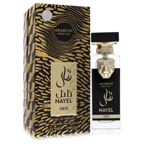 Arabiyat Prestige Nayel Oud by Arabiyat PrestigeEau De Parfum Spray (Unisex) 2.4 oz 2.4 oz / 71 ml / Alcohol, Amber, Woody, Aldehyde, Oils