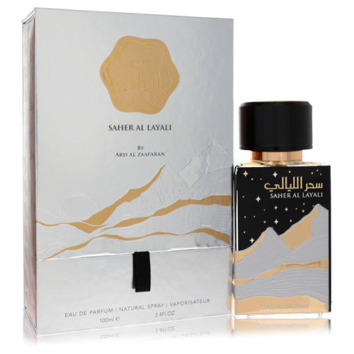 Ard Al Zaafaran Saher Al Layali by Al ZaafaranEau De Parfum Spray (Unisex) 3.4 oz 3.4 oz / 100 ml / Alcohol, Amber, Woody, Aldehyde, Oils