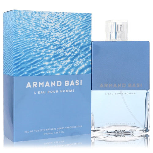 Armand Basi L’eau Pour Homme by Armand BasiEau De Toilette Spray 4.2 oz 4.2 oz / 125 ml / Alcohol, Amber, Woody, Aldehyde, Oils Men