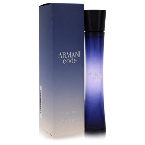 Armani Code by Giorgio ArmaniEau De Parfum Spray 2.5 oz 2.5 oz / 75 ml / Alcohol, Amber, Woody, Aldehyde, Oils Women