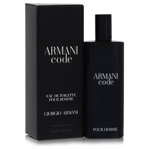 Armani Code by Giorgio ArmaniEau De Toilette Spray 0.5 oz 0.5 oz / 15 ml / Alcohol, Amber, Woody, Aldehyde, Oils Men