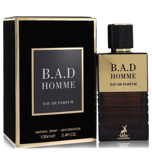 B.A.D Homme by Maison AlhambraEau De Parfum Spray 3.4 oz 3.4 oz / 100 ml / Alcohol, Amber, Woody, Aldehyde, Oils Men