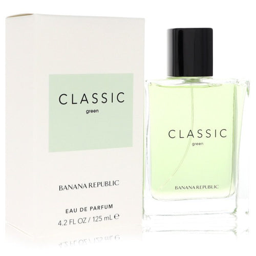 Banana Republic Classic Green by Banana RepublicEau De Parfum Spray (Unisex) 4.2 oz 4.2 oz / 125 ml / Alcohol, Amber, Woody, Aldehyde, Oils