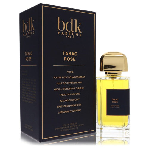 Bdk Tabac Rose by Bdk ParfumsEau De Parfum Spray (Unisex) 3.4 oz 3.4 oz / 100 ml / Alcohol, Amber, Woody, Aldehyde, Oils Unisex