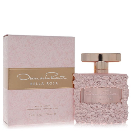 Bella Rosa by Oscar De La RentaEau De Parfum Spray 3.4 oz 3.4 oz / 100 ml / Alcohol, Amber, Woody, Aldehyde, Oils Women