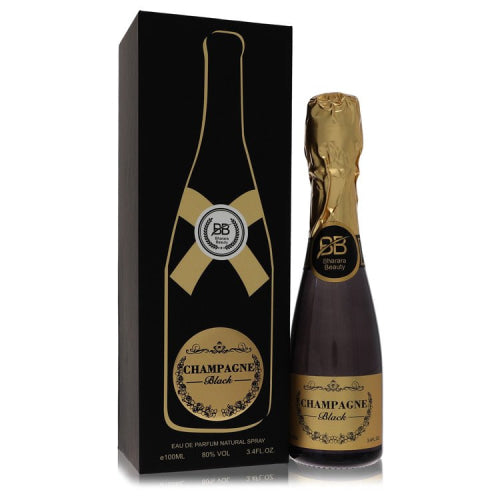 Bharara Champagne Black by Bharara BeautyEau De Parfum Spray (Unisex) 3.4 oz 3.4 oz / 100 ml / Alcohol, Amber, Woody, Aldehyde, Oils Unisex