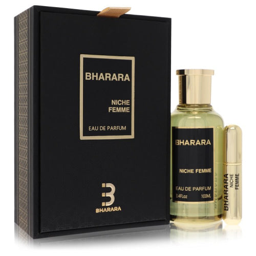 Bharara Niche Femme by Bharara BeautyEau De Parfum Spray + Refillable Travel Spray 3.4 oz 3.4 oz / 100 ml / Alcohol, Amber, Woody,