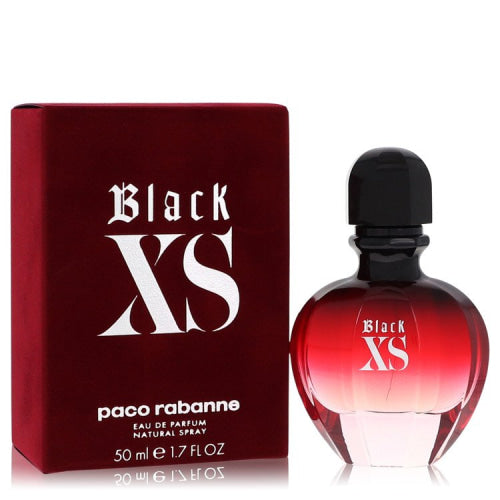 Black XS by Paco RabanneEau De Parfum Spray (New Packaging) 1.7 oz 1.7 oz / 50 ml / Alcohol, Amber, Woody, Aldehyde, Oils Women