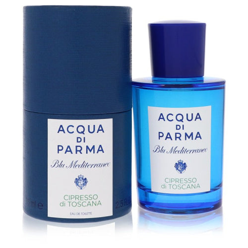 Blu Mediterraneo Cipresso Di Toscana by Acqua Di ParmaEau De Toilette Spray 2.5 oz 2.5 oz / 75 ml / Alcohol, Amber, Woody, Aldehyde, Oils