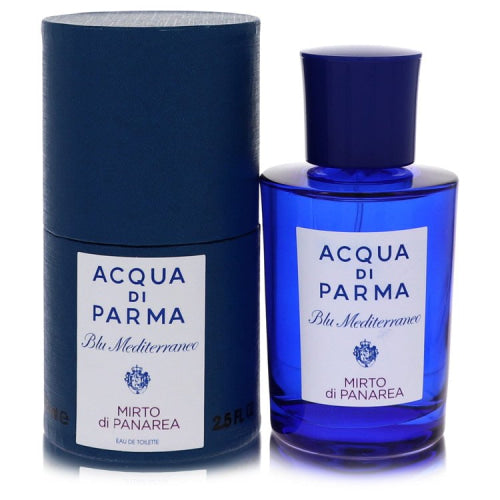 Blu Mediterraneo Mirto Di Panarea by Acqua Di ParmaEau De Toilette Spray (Unisex) 2.5 oz 2.5 oz / 75 ml / Alcohol, Amber, Woody, Aldehyde,