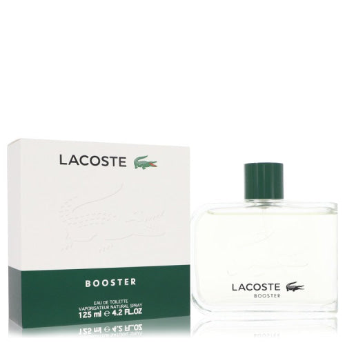 Booster by LacosteEau De Toilette Spray 4.2 oz 4.2 oz / 125 ml / Alcohol, Amber, Woody, Aldehyde, Oils Men