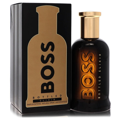 Boss Bottled Elixir by Hugo BossParfum Intense Spray 3.4 oz 3.4 oz / 100 ml / Alcohol, Amber, Woody, Aldehyde, Oils Men