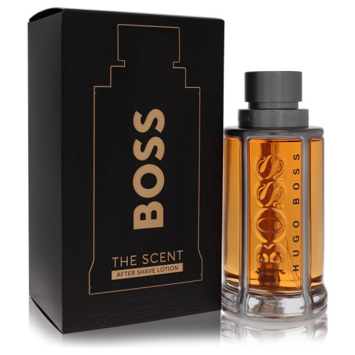 Boss The Scent by Hugo BossAfter Shave 3.3 oz 3.3 oz / 100 ml / Alcohol, Amber, Woody, Aldehyde, Oils Men