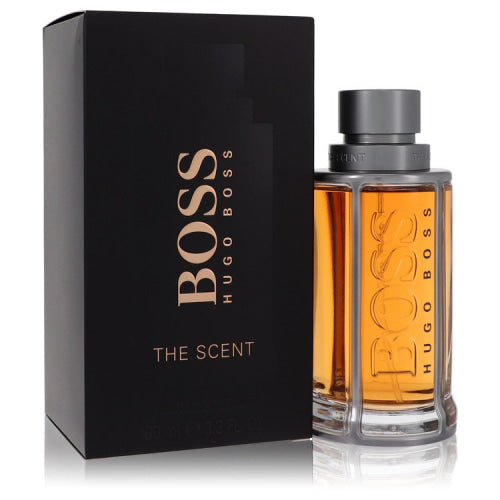 Boss The Scent by Hugo BossEau De Toilette Spray 3.3 oz 3.3 oz / 100 ml / Alcohol, Amber, Woody, Aldehyde, Oils Men