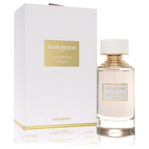 Boucheron Patcholi D’Angkor by BoucheronEau De Parfum Spray (Unisex) 4.1 oz 4.1 oz / 121 ml / Alcohol, Amber, Woody, Aldehyde, Oils Unisex