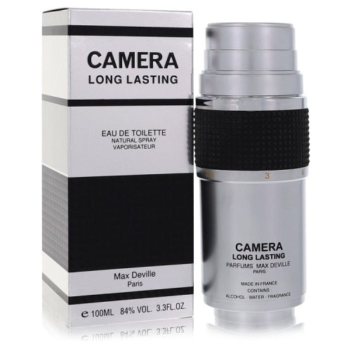 Camera Long Lasting by Max DevilleEau De Toilette Spray 3.4 oz 3.4 oz / 100 ml / Alcohol, Amber, Woody, Aldehyde, Oils Men