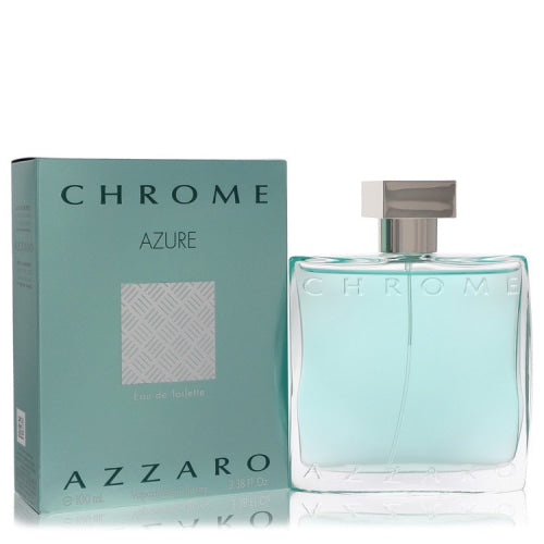 Chrome Azure by AzzaroEau De Toilette Spray 3.4 oz 3.4 oz / 100 ml / Alcohol, Amber, Woody, Aldehyde, Oils Men