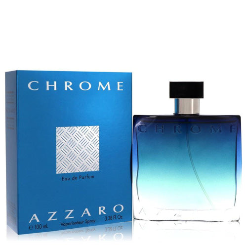 Chrome by AzzaroEau De Parfum Spray 3.4 oz 3.4 oz / 100 ml / Alcohol, Amber, Woody, Aldehyde, Oils Men