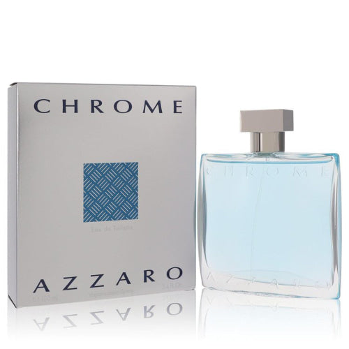 Chrome by AzzaroEau De Toilette Spray 3.4 oz 3.4 oz / 100 ml / Alcohol, Amber, Woody, Aldehyde, Oils Men