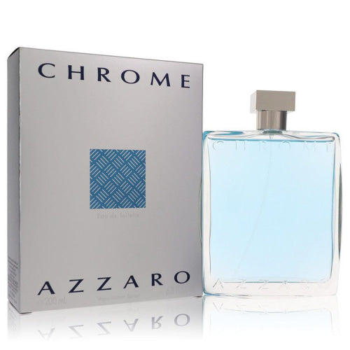 Chrome by AzzaroEau De Toilette Spray 6.8 oz 6.8 oz / 200 ml / Alcohol, Amber, Woody, Aldehyde, Oils Men