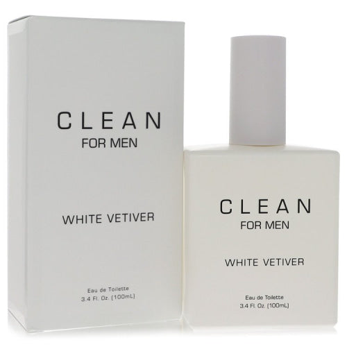 Clean White Vetiver by CleanEau De Toilette Spray 3.4 oz 3.4 oz / 100 ml / Alcohol, Amber, Woody, Aldehyde, Oils Men