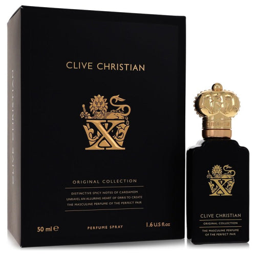 Clive Christian X by Clive ChristianPure Parfum Spray 1.6 oz 1.6 oz / 50 ml / Alcohol, Amber, Woody, Aldehyde, Oils Men