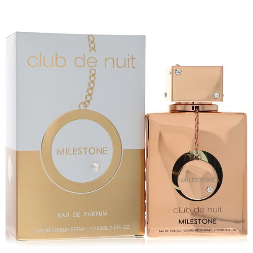 Club De Nuit Milestone by ArmafEau De Parfum Spray 3.6 oz 3.6 oz / 106 ml / Alcohol, Amber, Woody, Aldehyde, Oils Men