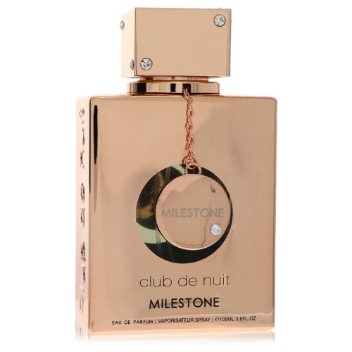 Club De Nuit Milestone by ArmafEau De Parfum Spray (unboxed) 3.6 oz 3.6 oz / 106 ml / Alcohol, Amber, Woody, Aldehyde, Oils Men